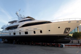 Tradition 105 superyacht Serenity by Benetti at launch